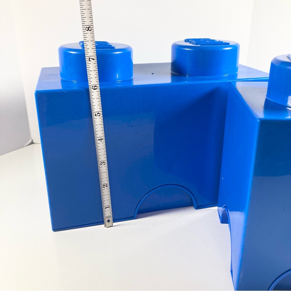 LEGO Blue Brick Storage Containers Lot of 2 - Picture 6 of 12